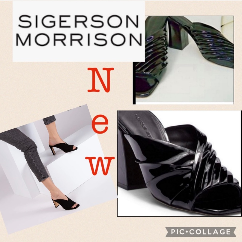 NEW SIGERSON MORRISON Black Chucky Mules all year! In box